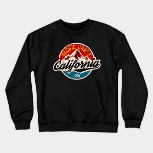 California badge distressed Crewneck Sweatshirt